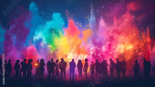 Holi festival of color