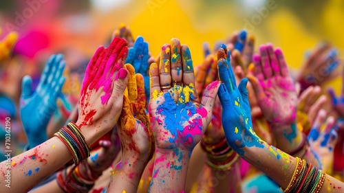 Color of holi festival