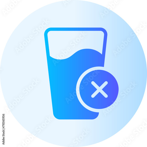 no drinks gradient icon