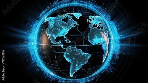 Blue Horizon Connectivity: Mapping Earth's Global Network Through Technological Communication