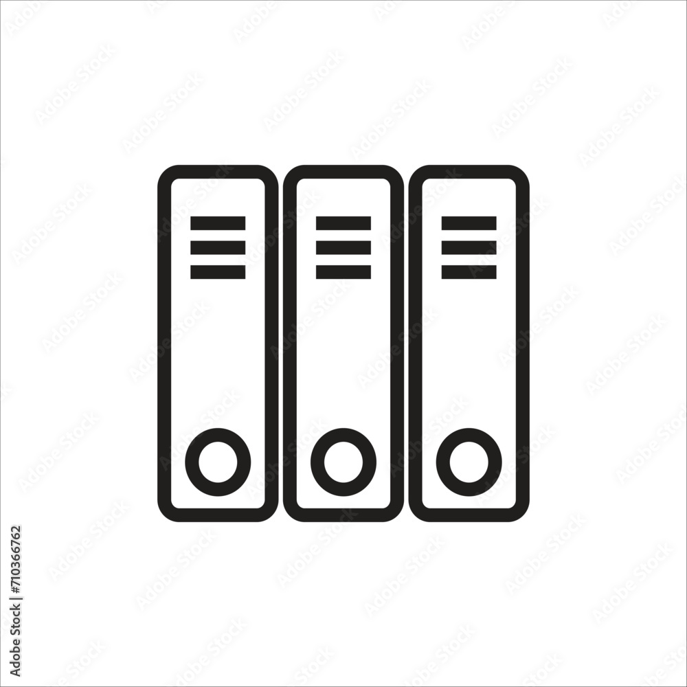 binder vector icon line template binder vector icon line template