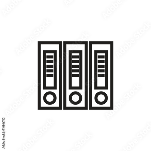 binder vector icon line template
