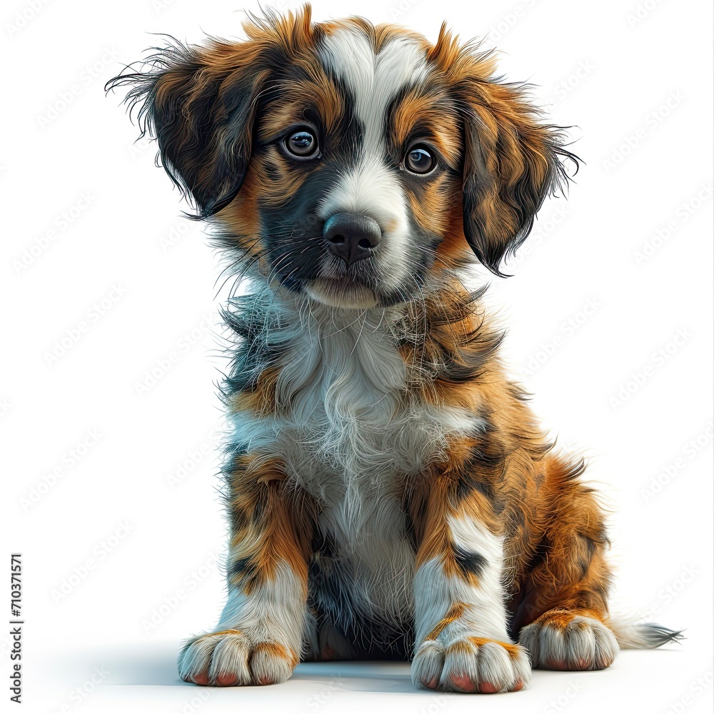 Funny Puppy 3D Vector Icon, Background Images , Hd Wallpapers