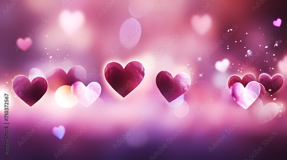 Valentine's Day, love and romance background, background with heart shapes Valentine's Day, love and romance background, background with heart shapes