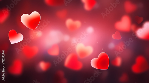 Valentine's Day, love and romance background, background with heart shapes