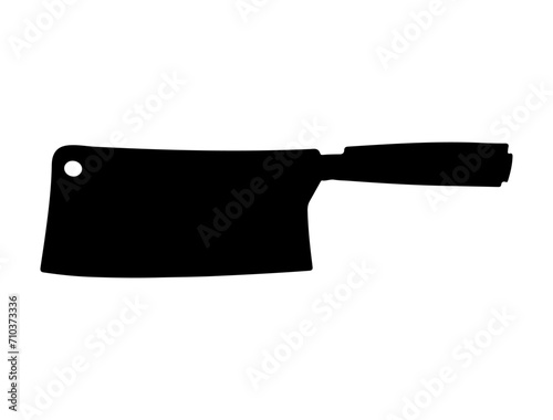 Knife silhouette vector art white background