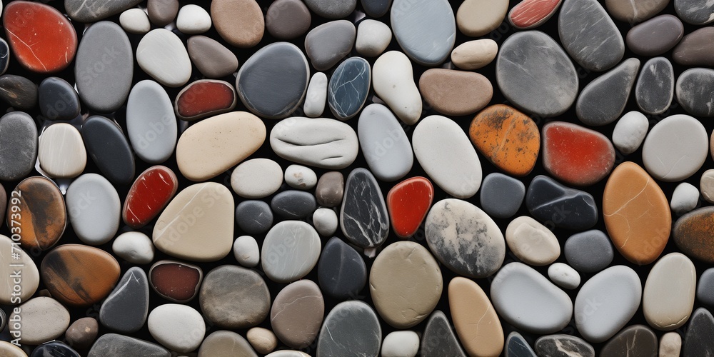 Background from a set of different stones