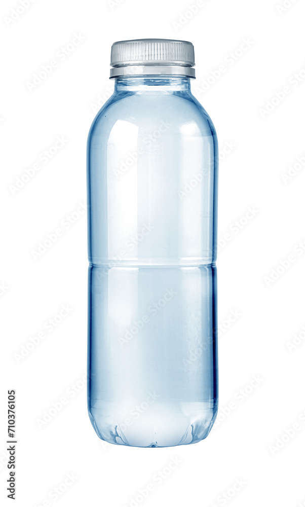 Small blue plastic water bottle Small blue plastic water bottle
