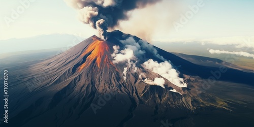 Aerial View from to Volcano