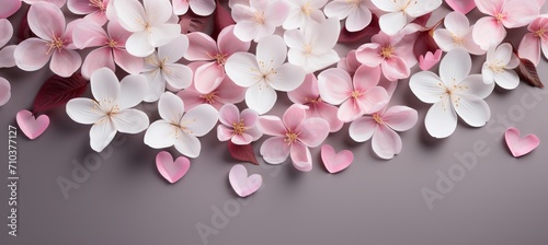 Pink flowers in zinc bucket on blurred background, perfect for special occasions and celebrations.