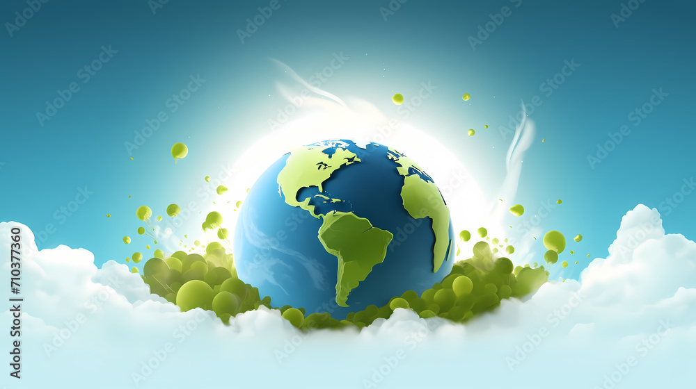 Naklejka premium Environmental protection background, world environment day background, protect the environment