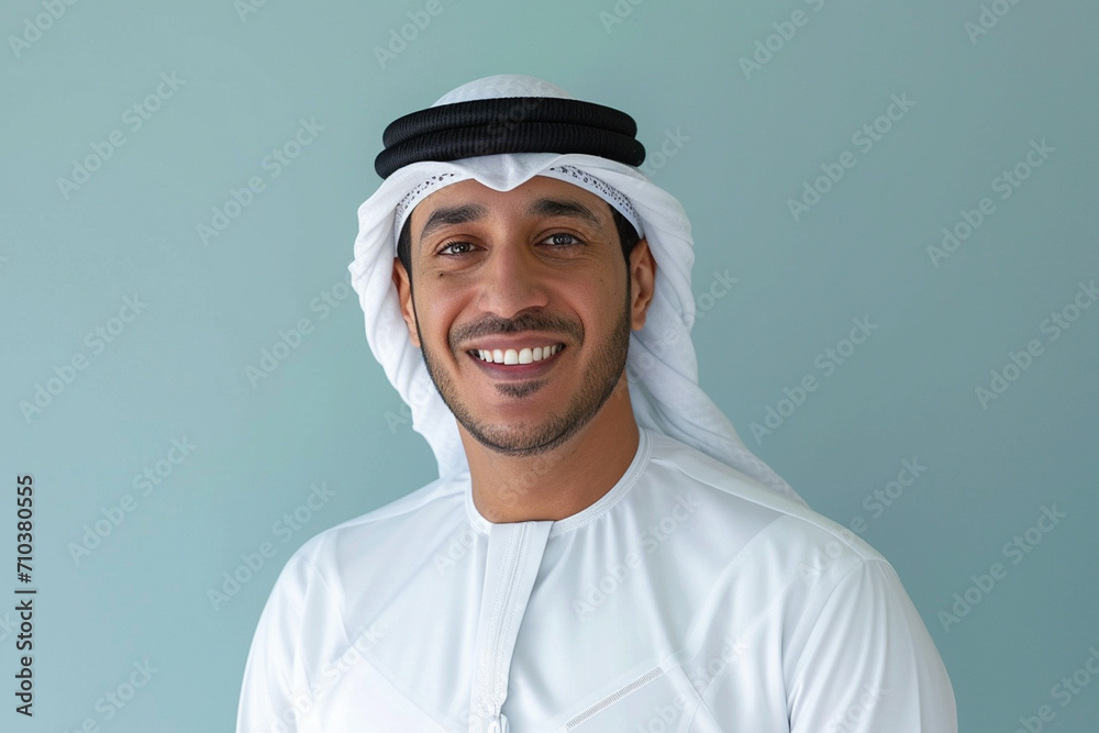 handsome arabian muslim man wearing white kandura handsome arabian muslim man wearing white kandura