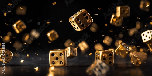 golden casino dice falling