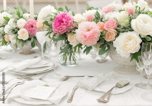 Beautiful flowers on table in wedding day  © Fahim
