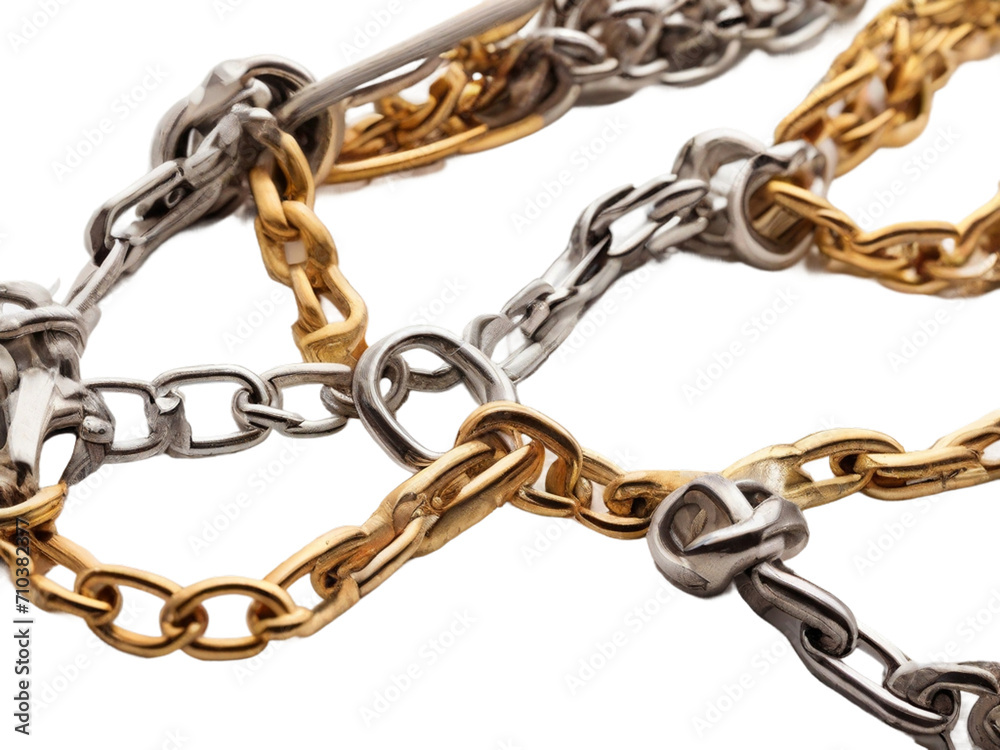 silver and gold metal chains png / transparent silver and gold metal chains png / transparent