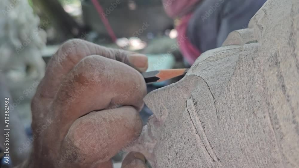 Hand of A Stone Mason Carving, India Hand of A Stone Mason Carving, India