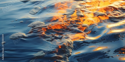 Oil leak from Ship Oil spill pollution