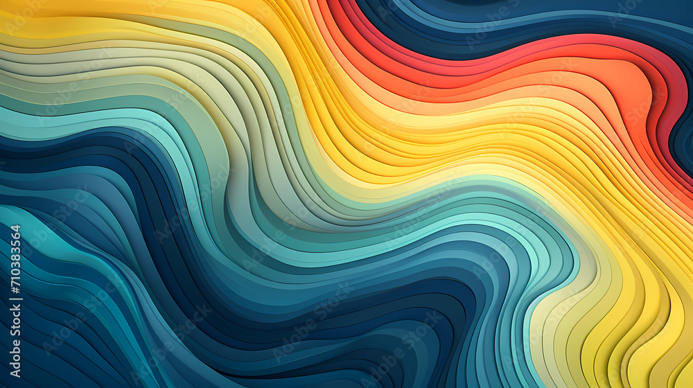 Obraz premium Abstract line art background, technological background