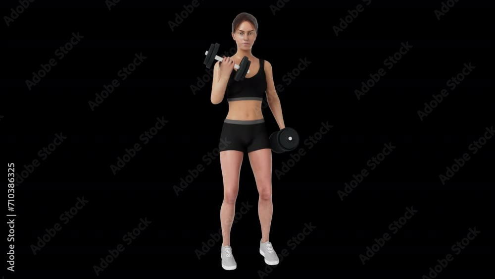 Alternating Dumbbell Curl Exercise Alternating Dumbbell Curl Exercise