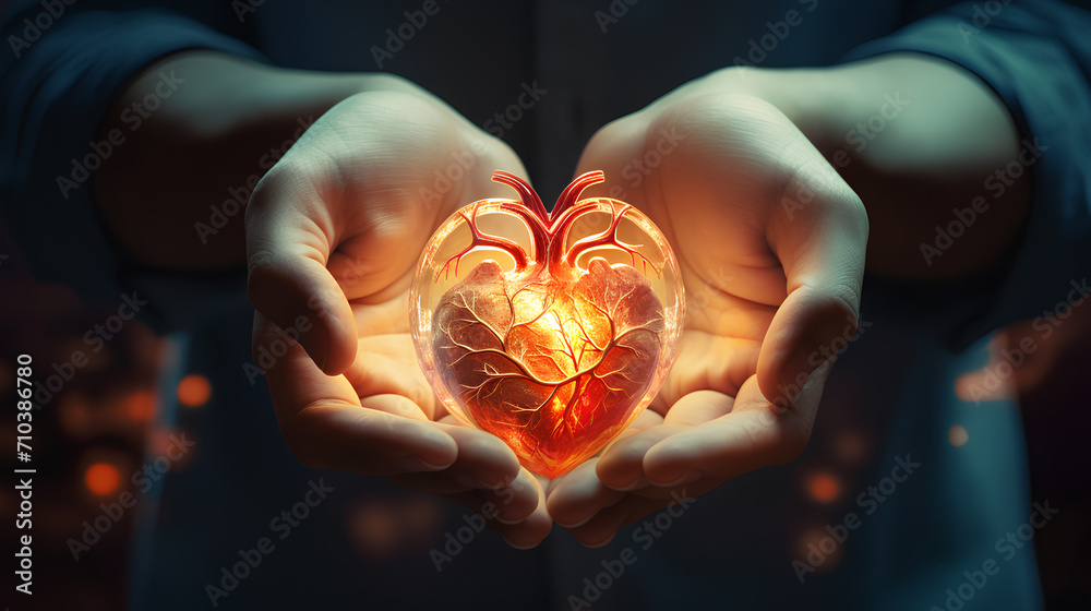 Heart in mans hand illness Cardiovascular diseases, Take care of your health Heart in mans hand illness Cardiovascular diseases, Take care of your health