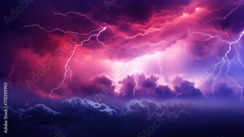 lightning in the sky. Generative Ai