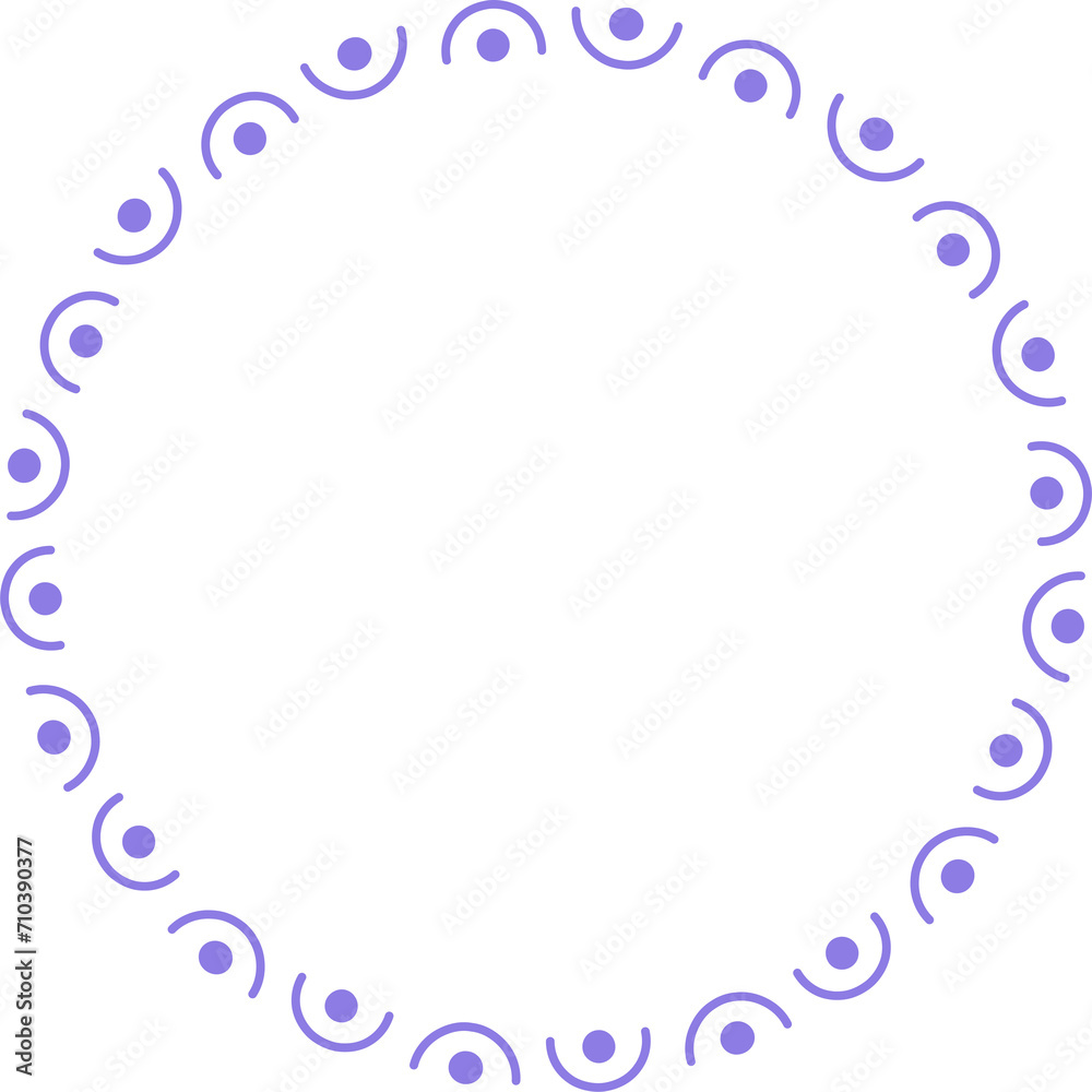 Decorative round frame illustration on transparent background. Decorative round frame illustration on transparent background.