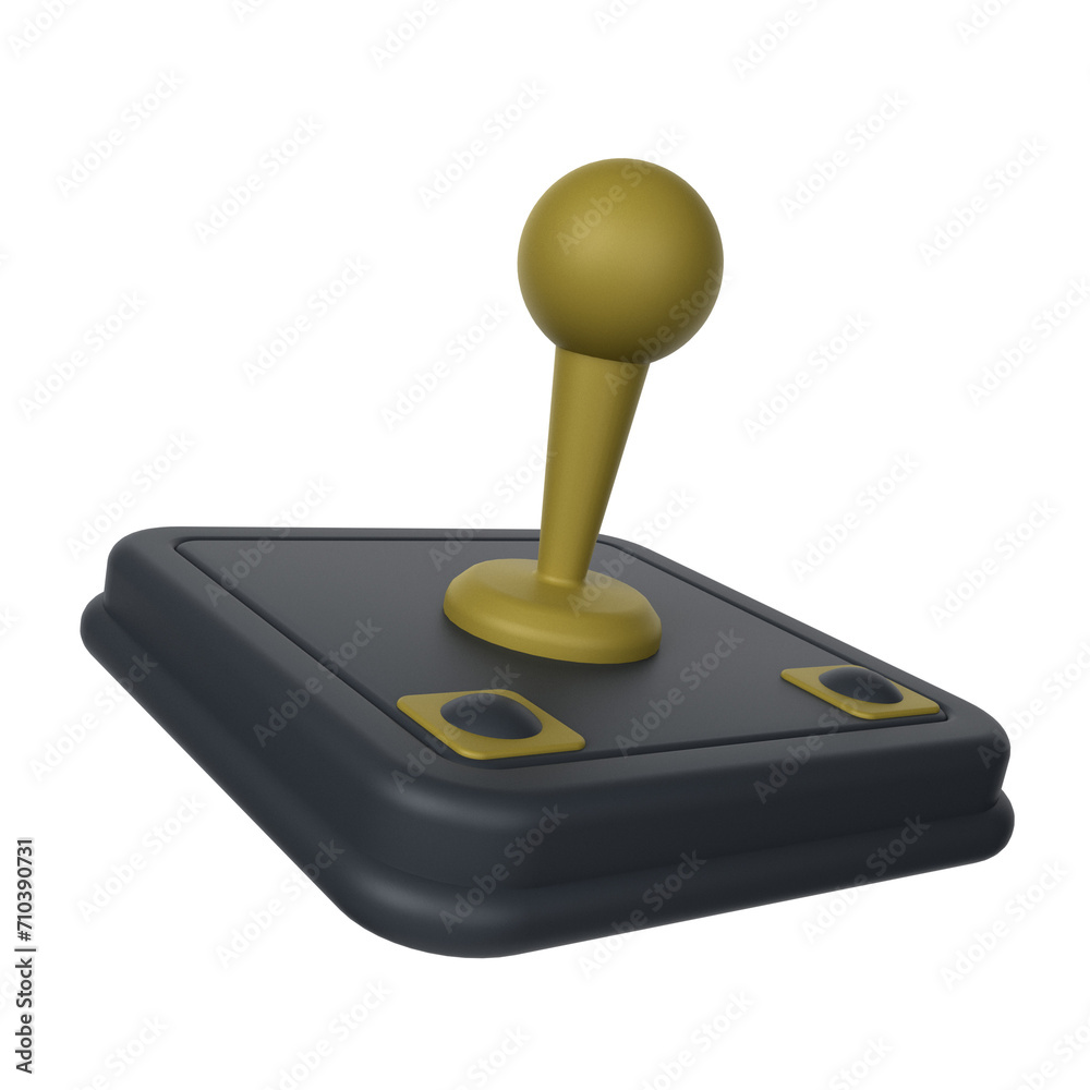 3d illustration joystick object. 3D creative technology design icon. 3D Rendering. 3d illustration joystick object. 3D creative technology design icon. 3D Rendering.