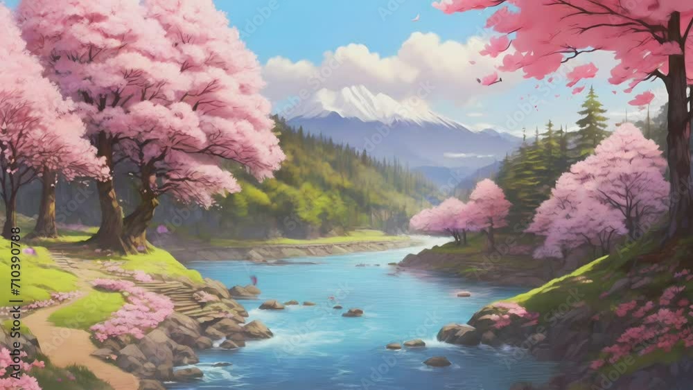 animated beautiful landscapes for relaxing videos