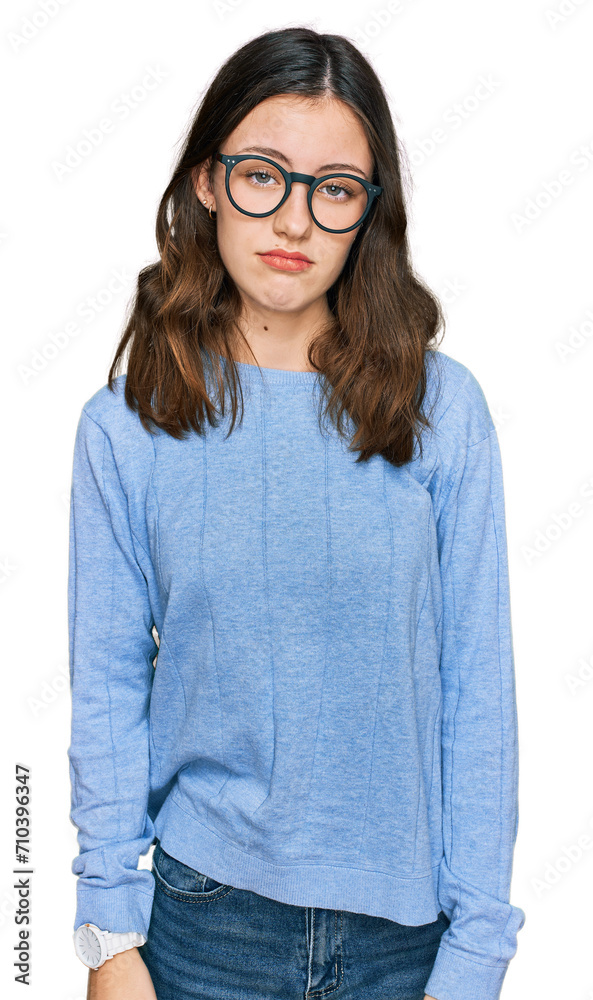 Young beautiful woman wearing casual clothes and glasses looking sleepy and tired, exhausted for fatigue and hangover, lazy eyes in the morning. Young beautiful woman wearing casual clothes and glasses looking sleepy and tired, exhausted for fatigue and hangover, lazy eyes in the morning.
