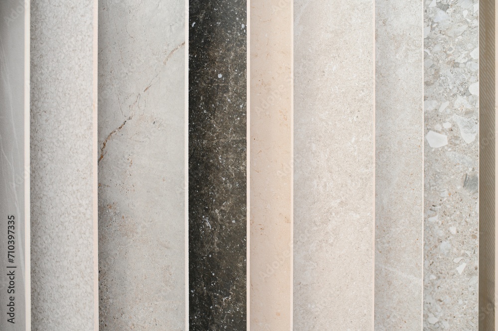 Large assortment of floor tiles or a selection at a hardware store. Repair material Large assortment of floor tiles or a selection at a hardware store. Repair material