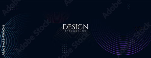 Abstract background with dynamic waves and lines. Vector illustration for design. photo