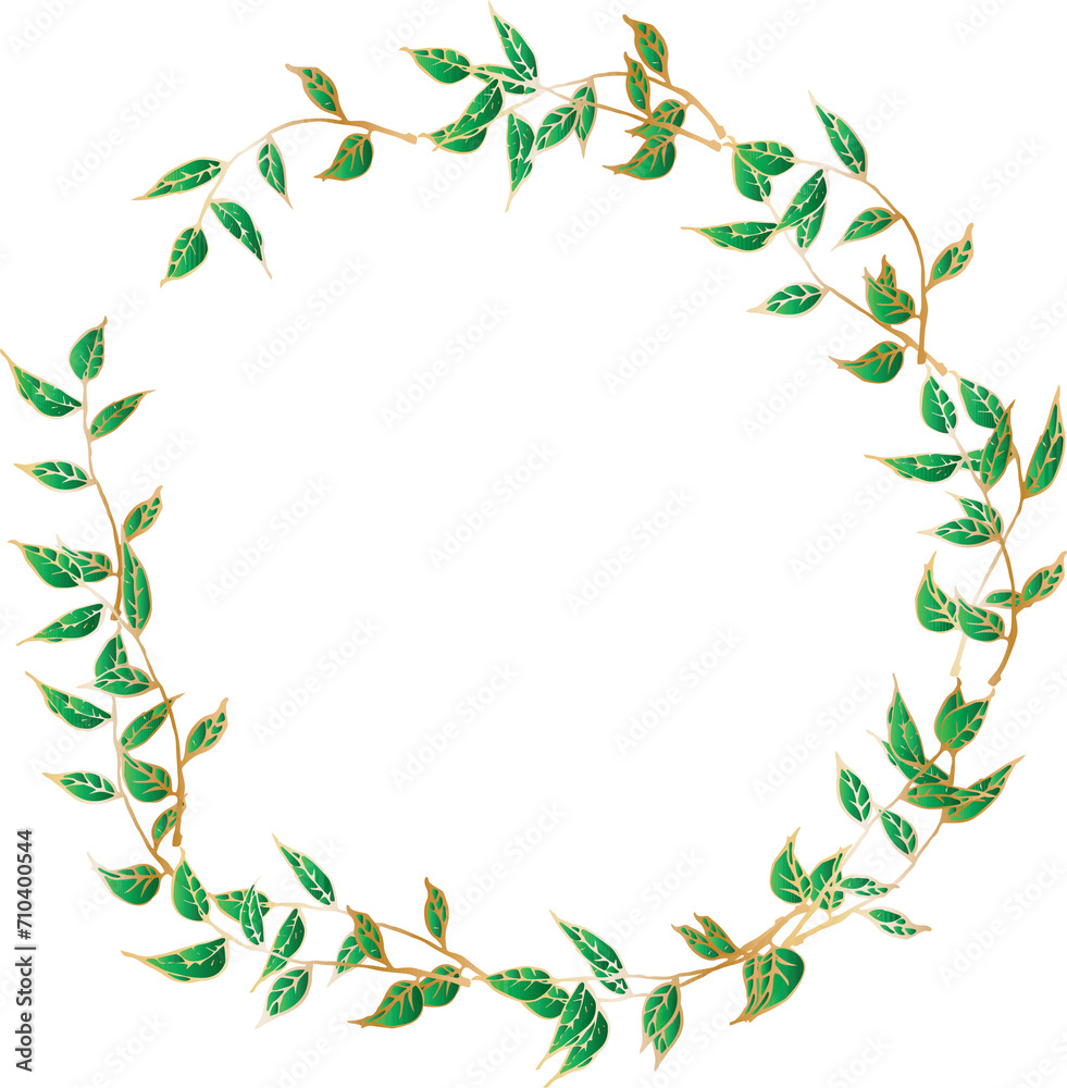 Leaf round frame for decoration illustration on transparent background.
Leaf round frame for decoration illustration on transparent background.