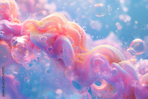 Bubble soap abstract background