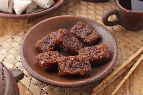 dodol or jenang is indonesian food photo