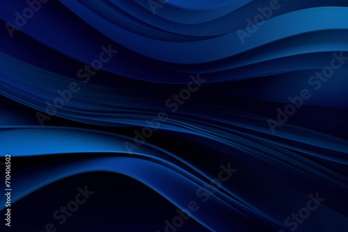 Dark blue abstract smooth dynamic background Generative Ai