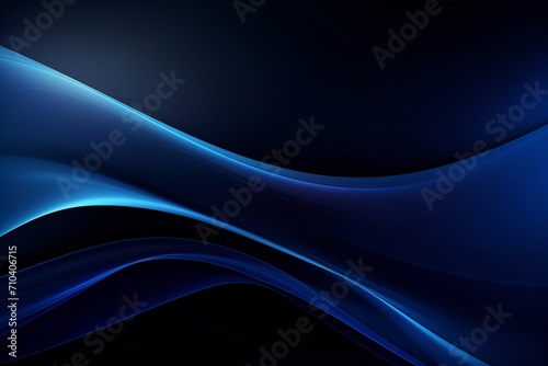 Dark blue abstract smooth dynamic background Generative Ai