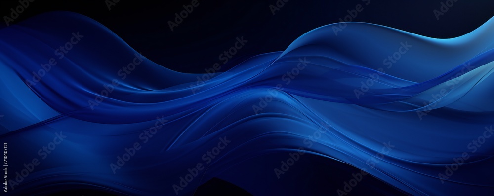 Dark blue abstract smooth dynamic background Generative Ai Dark blue abstract smooth dynamic background Generative Ai