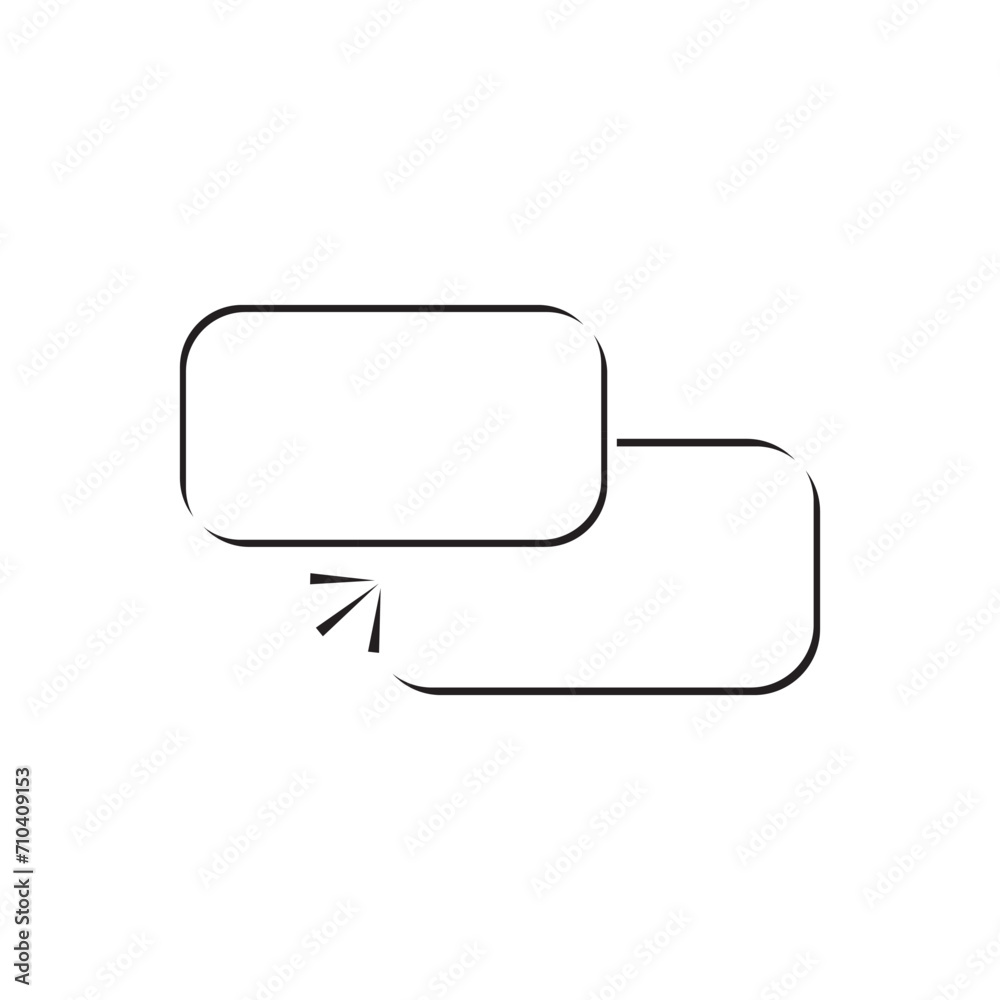 Speech bubble  logo vector template