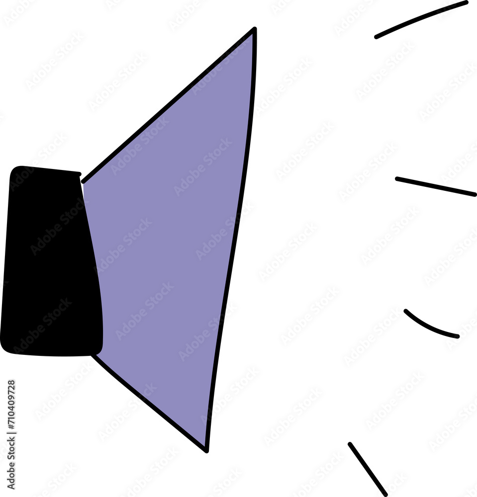 Hand drawn speaker illustration on transparent background.
Hand drawn speaker illustration on transparent background.