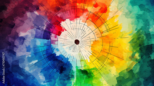 Brushstrokes of Color: A Vivid Impressionist Color Wheel
