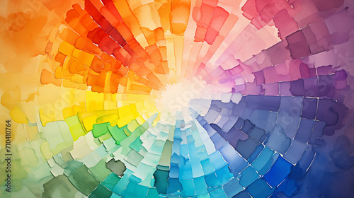 Brushstrokes of Color  A Vivid Impressionist Color Wheel