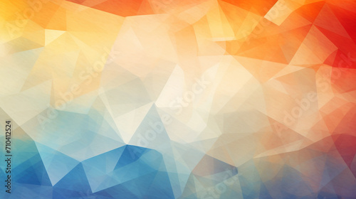 Abstract Elegance: Soft Color Palette in Triangle-Based Polygon Art Composition