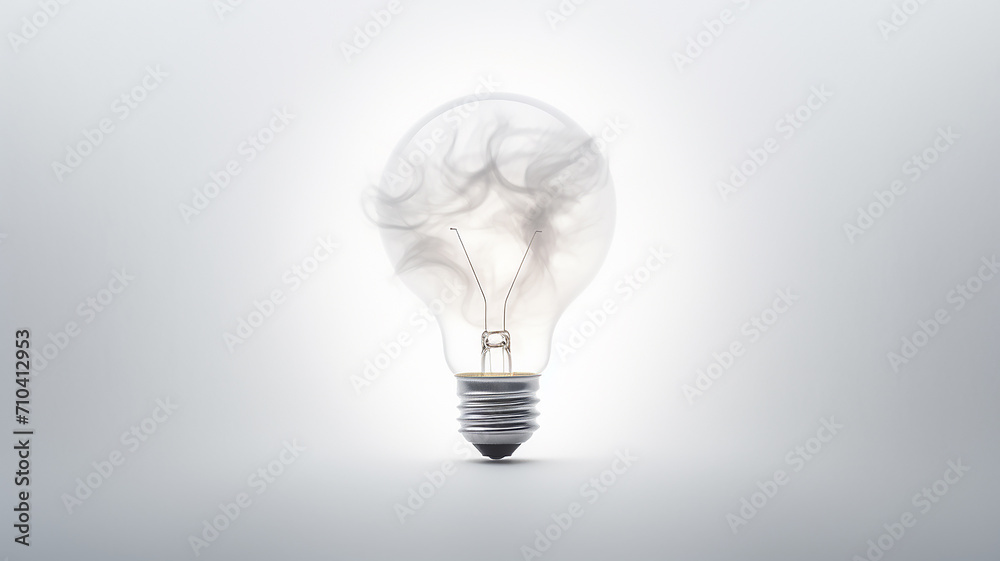 light bulb on a white background, concept light idea, brainstorming business light bulb on a white background, concept light idea, brainstorming business