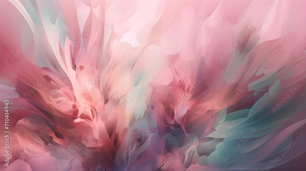 light soft abstract pink background with flowers
