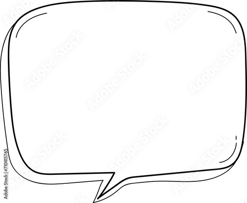 Hand drawn bubbles illustration on transparent background.