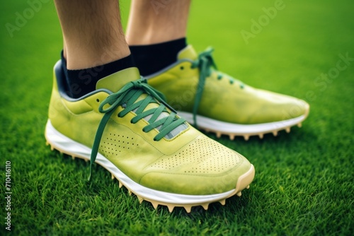 shoes on the grass