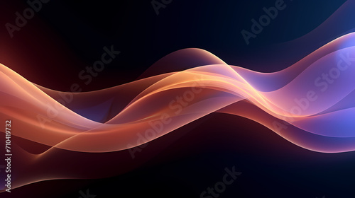 Technology abstract lines background and light effects, technology sense background