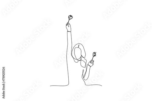 Simple of woman playing goats at traditional festival Related Vector Line Icons. Contains such Icons of festival, Stage, Happy People in Crowd and more. Editable Stroke. 48x48 Pixel Perfect.