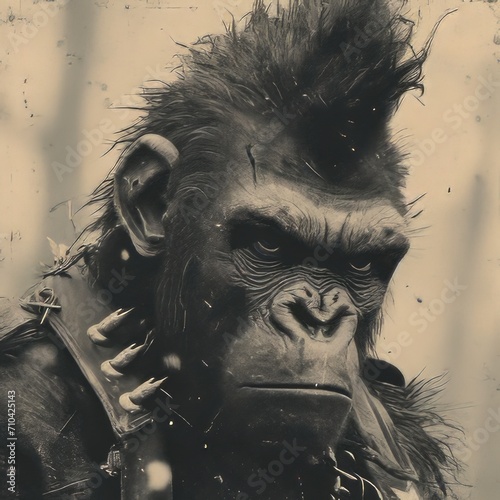 gorilla, punk,   photo