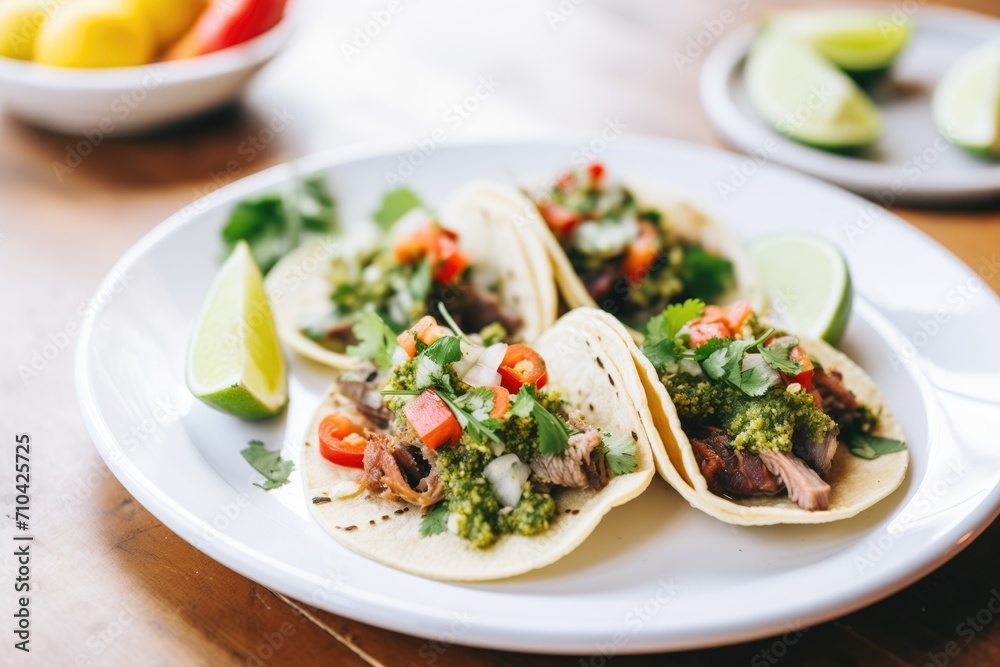 carne asada tacos with fresh salsa verde and limes carne asada tacos with fresh salsa verde and limes